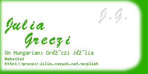 julia greczi business card